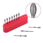 Dental Diamond Bur FG 379-023F Football Red 10pcs/Kit - pairaydental.com