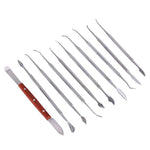 Dental Spatula Plaster Knife Versatile Teeth Wax Carving Tool Set 10pcs/Set - pairaydental.com