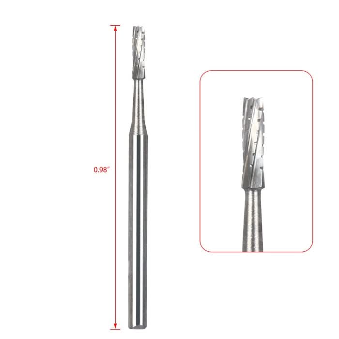 Dental Carbide Bur Length Straight Fissure Crosscut FG #557 25mm 6pcs/Box - pairaydental.com