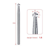Dental Carbide Burs Round 25mm FG #6 SL 6pcs/Box - pairaydental.com