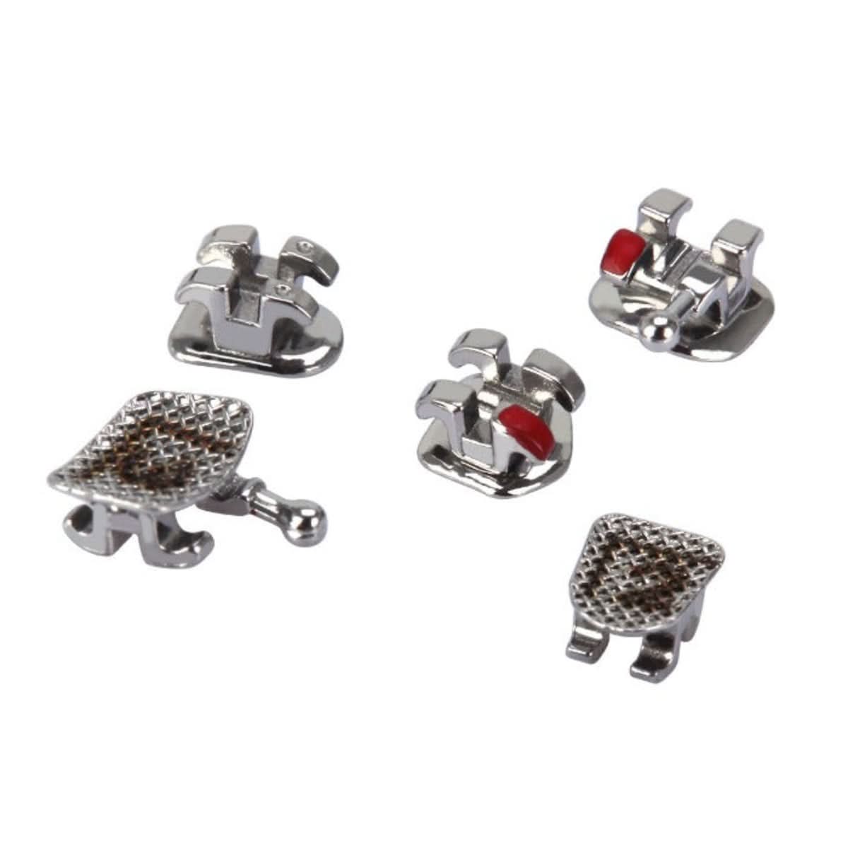 Orthodontic Metal Brackets Mini Roth/MBT 0.022 Laser Mark 345 Hooks 20pcs/Box - pairaydental.com