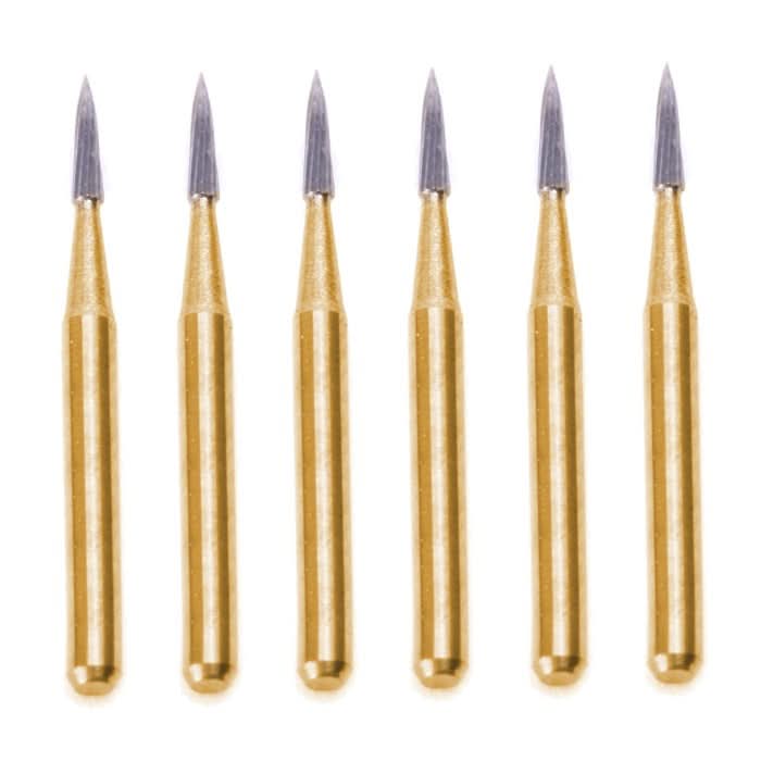 Dental Carbide Burs Needle Shaped Trimming Finishing FG 7901 10pcs/Box - pairaydental.com