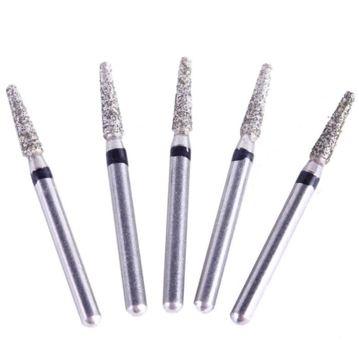 Dental Diamond Burs FG TF-21S Flat Cone 10pcs/Box - pairaydental.com