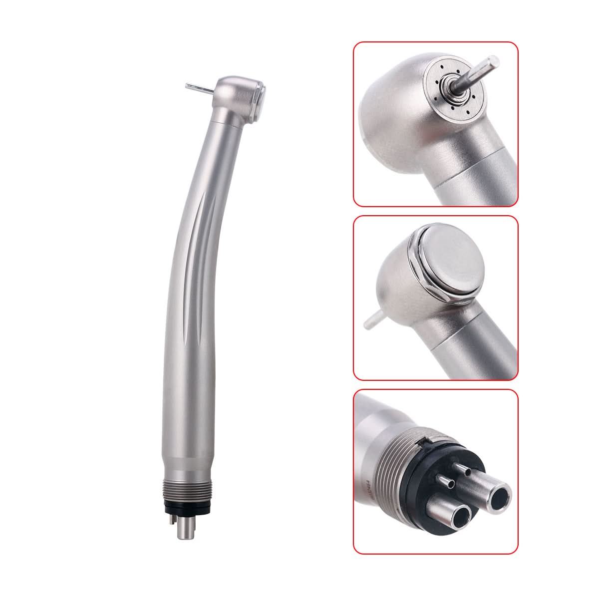 4 Hole High Speed Handpiece Push Button Four Water Spray Clean Head System - pairaydental.com