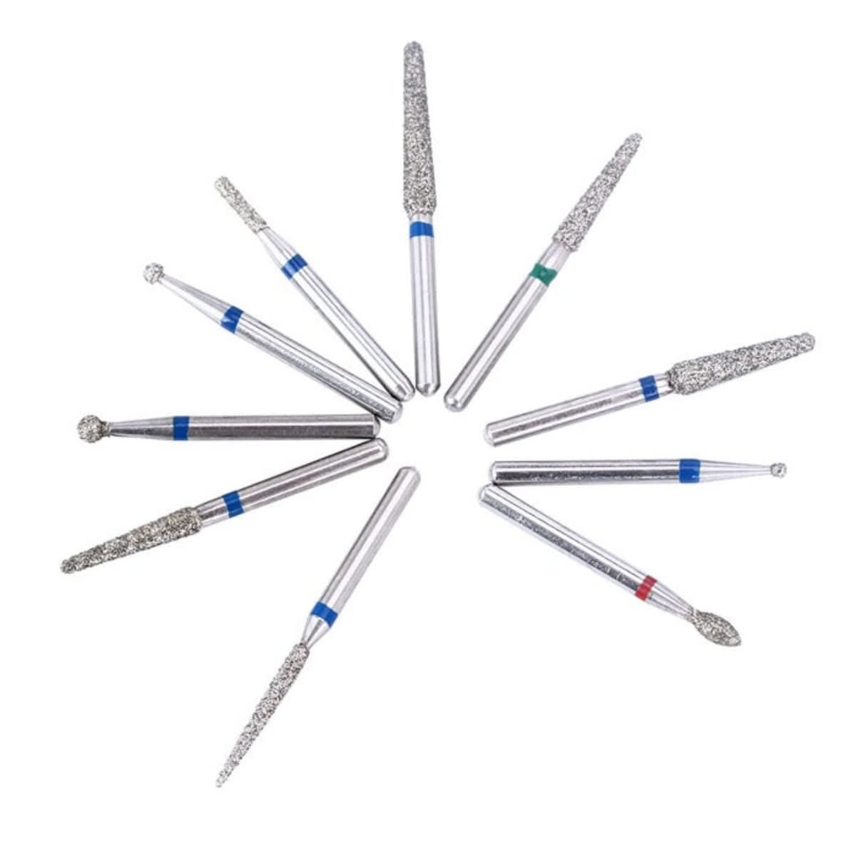 Dental Diamond Burs FG 1.6MM 20 Assorted Types 100pcs/Kit - pairaydental.com