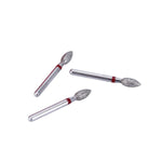 Dental Diamond Bur FG 368-023F Football Red 10pcs/Kit - pairaydental.com