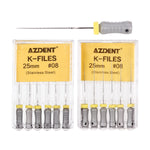 Endo Hand K-Files Stainless Steel #08 25mm 6pcs/Pk - pairaydental.com