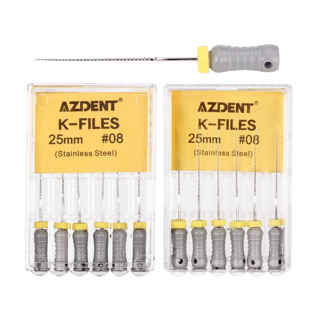 Endo Hand K-Files Stainless Steel #08 25mm 6pcs/Pk - pairaydental.com