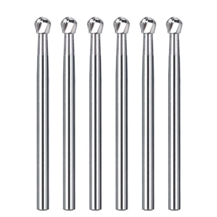 Dental Carbide Burs Round 25mm FG #8 SL 6pcs/Box - pairaydental.com