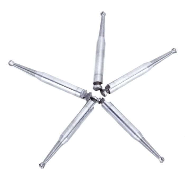 Dental Carbide Bur for Slow Speed Latch RA #5 Round 1.6mm 5pcs/Box - pairaydental.com
