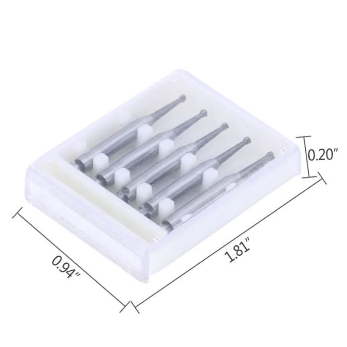 Dental Carbide Bur for Slow Speed Latch RA #3 Round 1.2mm 5pcs/Box - pairaydental.com