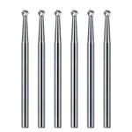 Dental Carbide Burs FG Round 25mm #4 SL 6pcs/Box - pairaydental.com