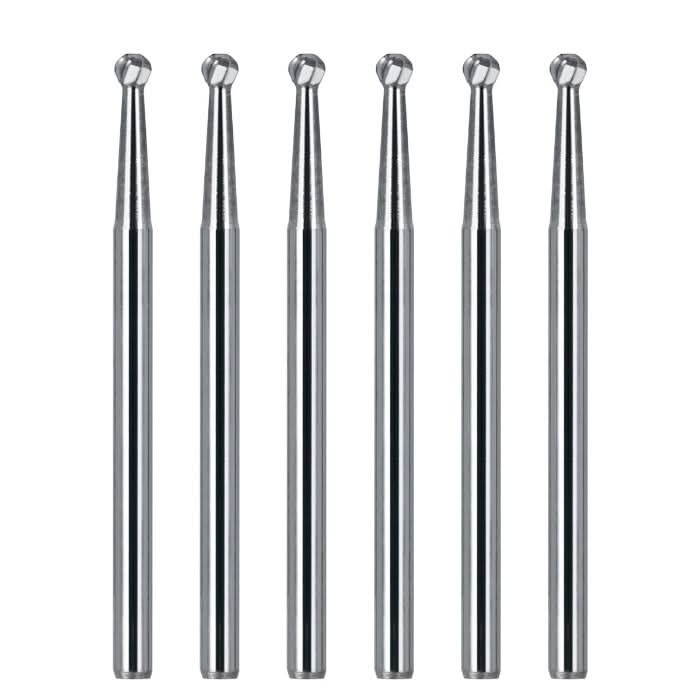 Dental Carbide Burs FG Round 25mm #4 SL 6pcs/Box - pairaydental.com