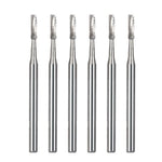 Dental Carbide Bur Length Straight Fissure Crosscut FG #557 25mm 6pcs/Box - pairaydental.com