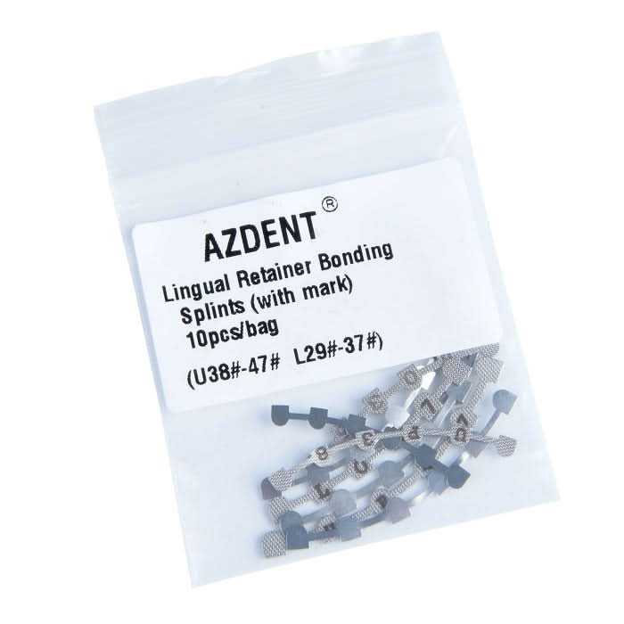 Lingual Retainer Bonding Splits U#38-47 & L#29-37 with Mark 10pcs/Bag - pairaydental.com