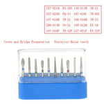 Dental Diamond Bur FG-102 Crown Preparation Molar Teeth Kit 10pcs/Kit - pairaydental.com