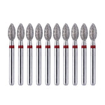 Dental Diamond Bur FG 368-023F Football Red 10pcs/Kit - pairaydental.com