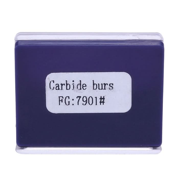 100 Fraises Dentaires FG #7901 - Carbure De Tungstène, Finition/parage, Longueur 19mm, Pour Laboratoire