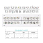 Orthodontic Standard Metal Brackets Roth/MBT/Edgewise 0.018/0.022 Hooks 3/3-4-5 20pcs/Box - pairaydental.com