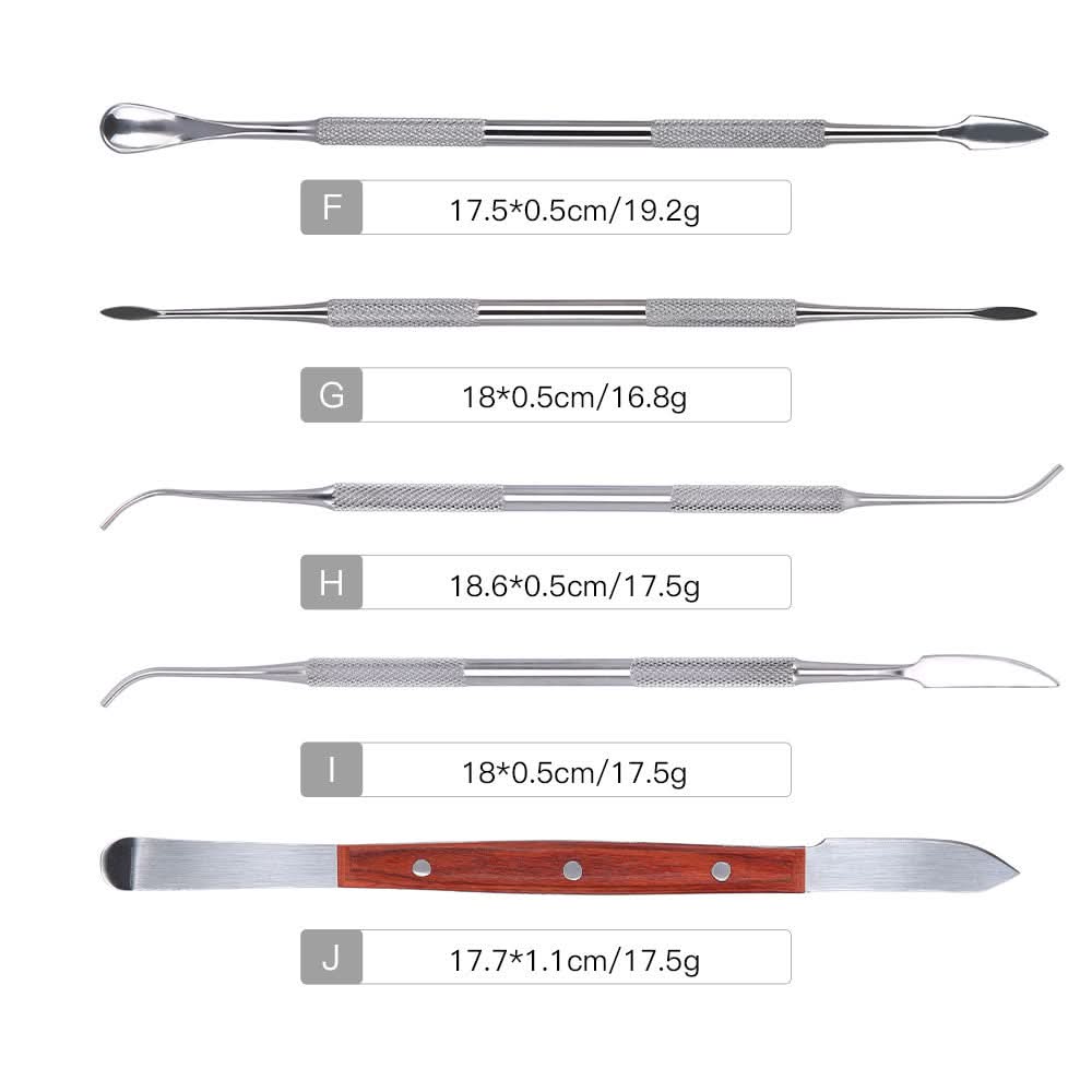 Dental Spatula Plaster Knife Versatile Teeth Wax Carving Tool Set 10pcs/Set - pairaydental.com