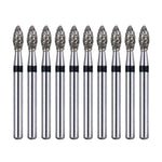 Dental Diamond Burs FG FO-32S Flame 10pcs/Box - pairaydental.com