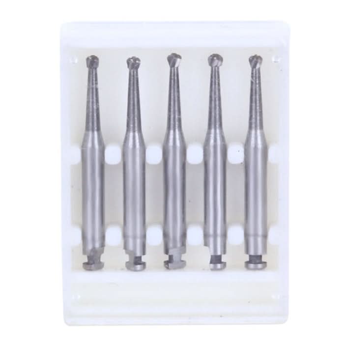 Dental Carbide Bur for Slow Speed Latch RA #5 Round 1.6mm 5pcs/Box - pairaydental.com