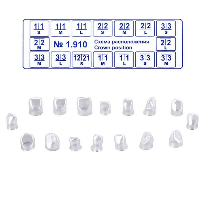Dental Anterior Transparent Crowns № 1.910 64Pcs/Box - pairaydental.com