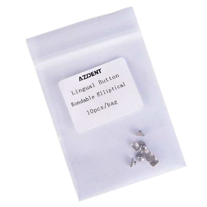 Dental Lingual Button Bondable Elliptical Mesh Base 10pcs/Bag - pairaydental.com
