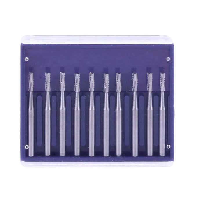 Dental Carbide Bur Straight Fissure Crosscut FG #558 10pcs/Box - pairaydental.com