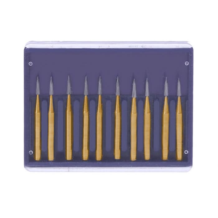 Dental Carbide Burs Needle Shaped Trimming Finishing FG 7901 10pcs/Box - pairaydental.com