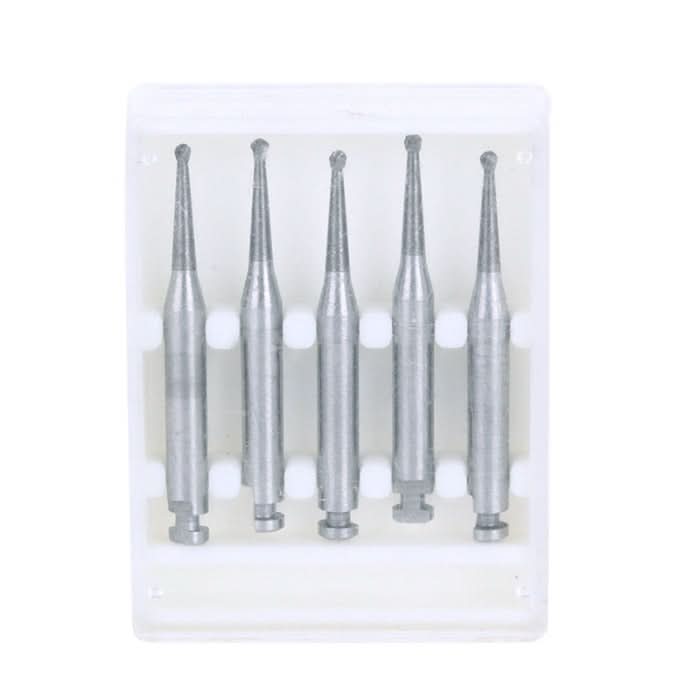 Dental Carbide Bur for Slow Speed Latch Round RA #2 1mm 5pcs/Box - pairaydental.com