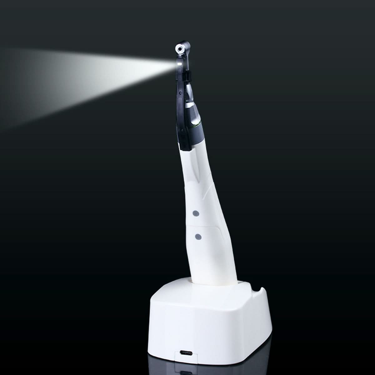 Mini Cordless LED Endo Motor Handpiece 16:1 Reduction Contra Angle 6 Memory Set