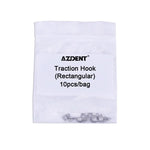 Dental Lingual Button Bondable Traction Hook Round/Rectangular 10pcs/Bag - pairaydental.com