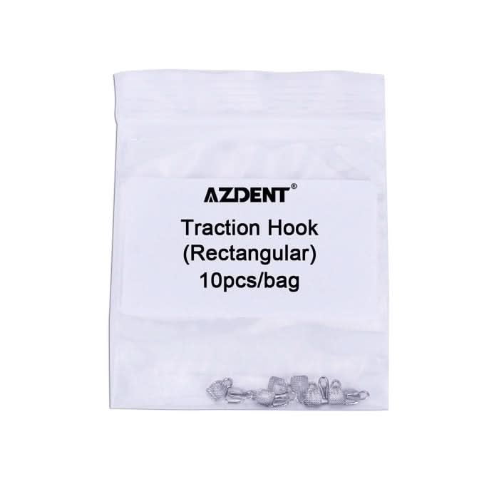 Dental Lingual Button Bondable Traction Hook Round/Rectangular 10pcs/Bag - pairaydental.com