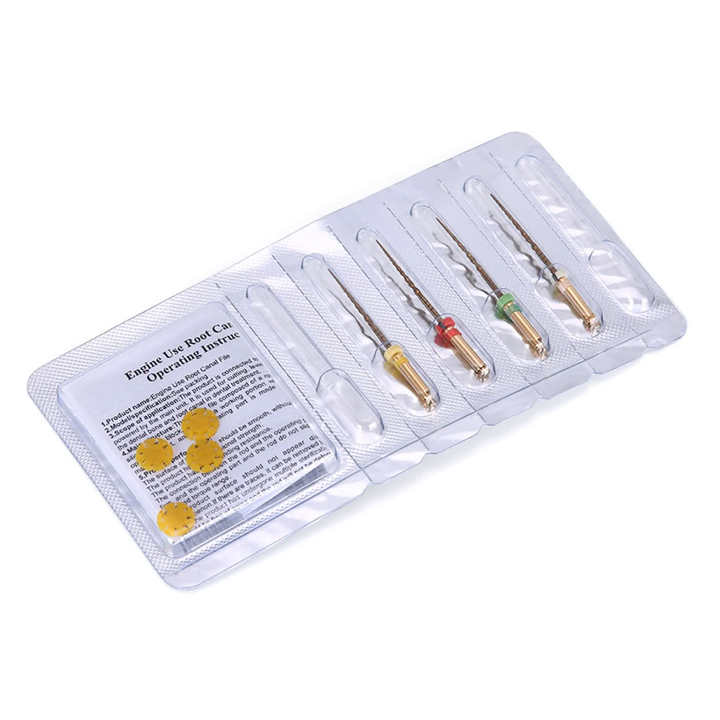 Endo Reciprocating Niti Rotary Engine Files 25mm Assorted 20-45# 4Pcs/Pk - pairaydental.com