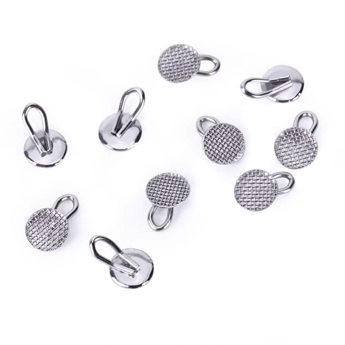 Dental Lingual Button Bondable Traction Hook Round/Rectangular 10pcs/Bag - pairaydental.com
