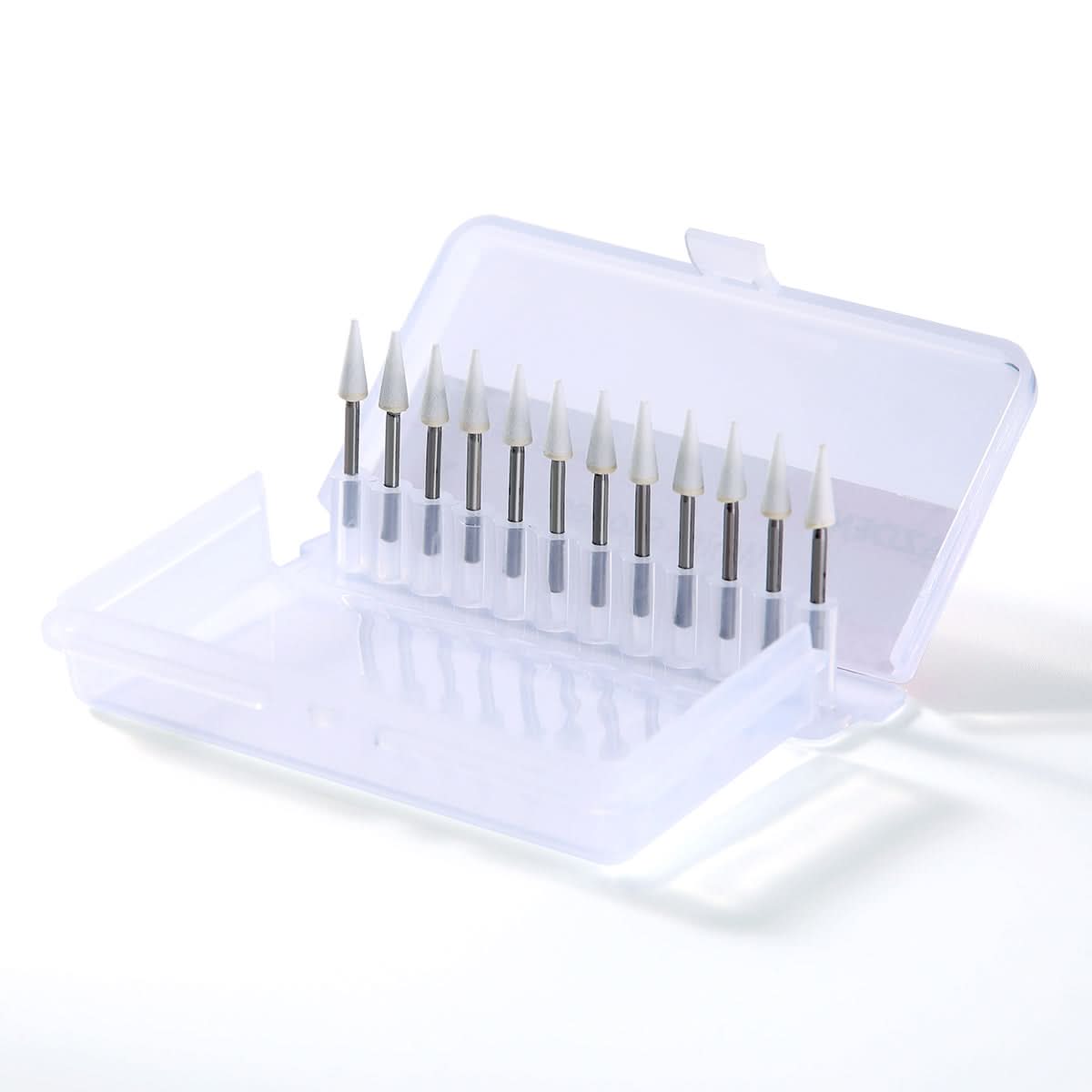 Whitestone Bur Dental White Stone Polishing FG Burs Cone Shape 12pcs/Box