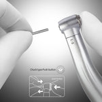 1:5 Electric Contra Angle Handpiece Internal Four Way Spray Push Button - pairaydental.com