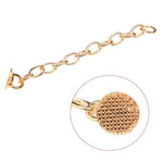 Dental Traction Button Chain Golden Round 2pcs/Bag - pairaydental.com