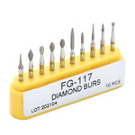 Dental Diamond Bur FG-117 Composite Repair Kit 10pcs/Kit - pairaydental.com