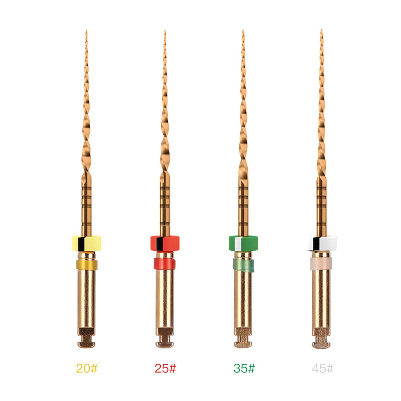 Endo Reciprocating Niti Rotary Engine Files 25mm Assorted 20-45# 4Pcs/Pk - pairaydental.com