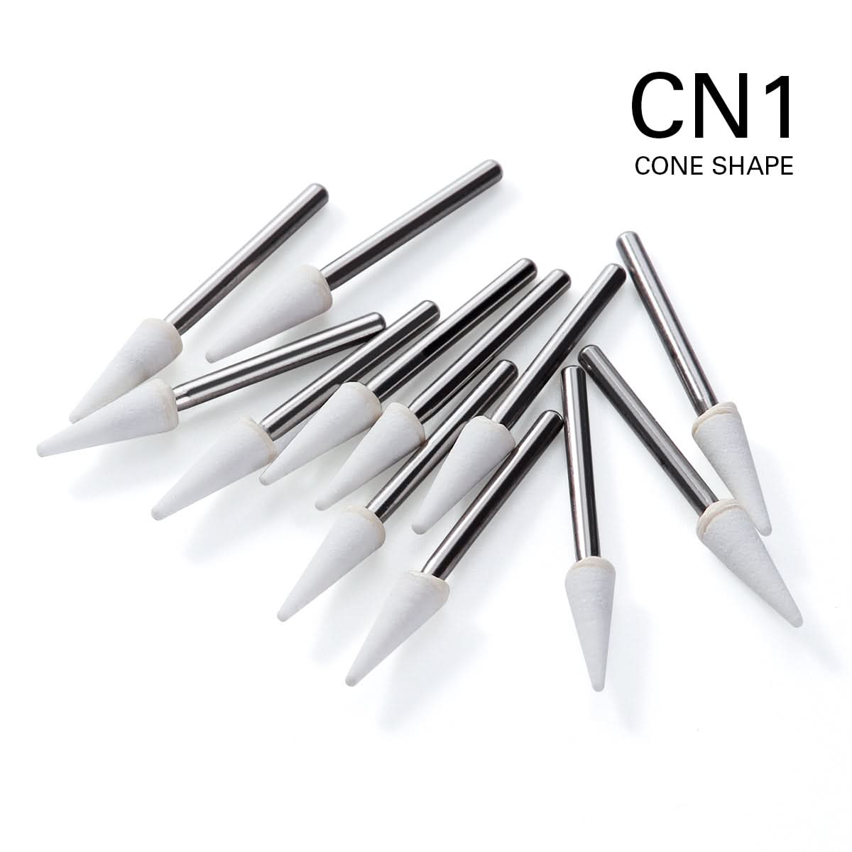 Dental White Stone Polishing FG Burs Cone Shape 12pcs Box Pairaydental Dental White Stone Polishing FG Burs Cone Shape 12pcs Box Pairaydental