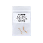 Dental Traction Button Chain Golden Round 2pcs/Bag - pairaydental.com
