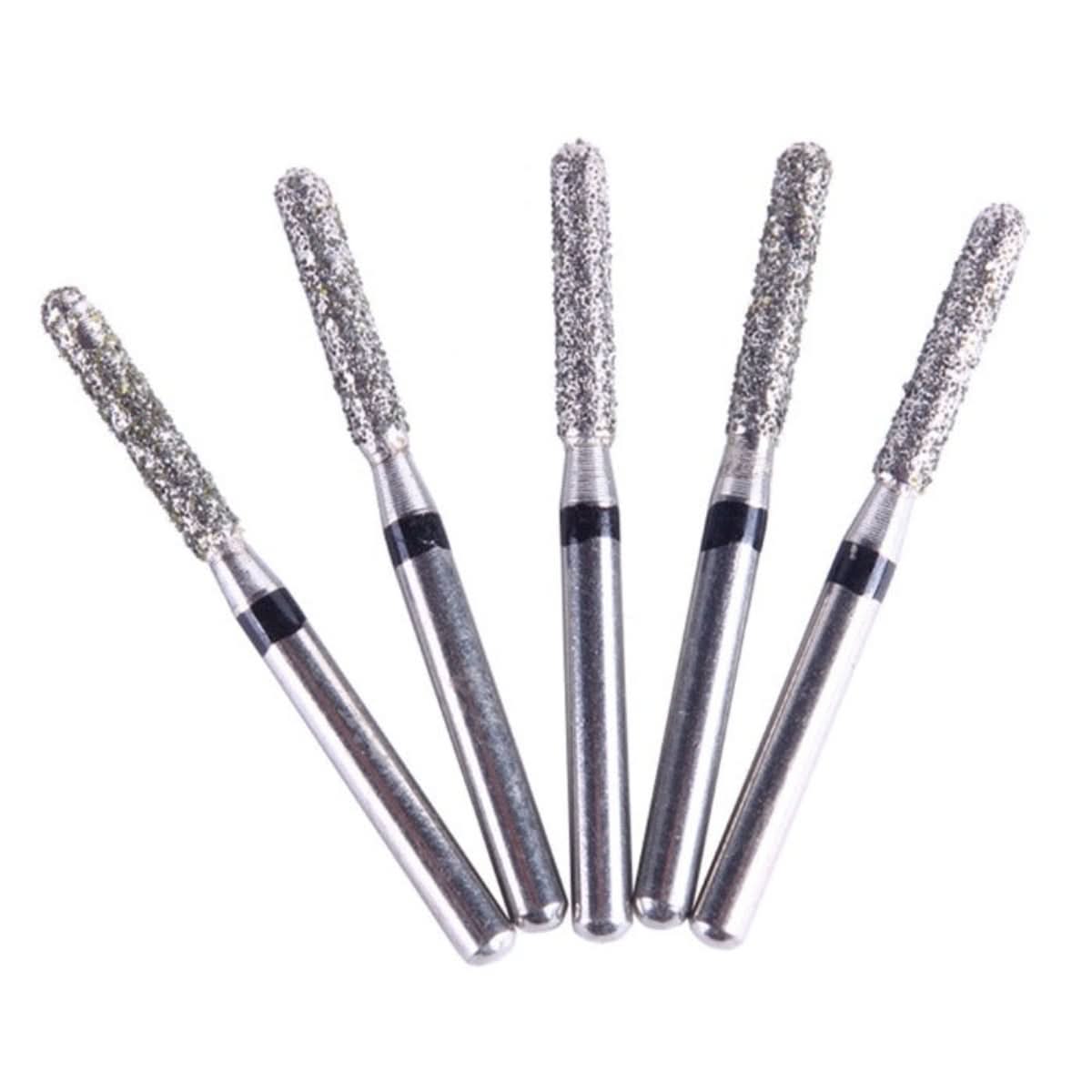 Dental Diamond Burs FG SR-12S Round End Cylinder 10pcs/Box - pairaydental.com