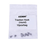 Dental Lingual Button Bondable Traction Hook Round/Rectangular 10pcs/Bag - pairaydental.com
