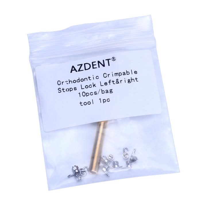 Dental Crimpable Hooks Removable Stop Locks Right&Left with Tool 10/Bag - pairaydental.com